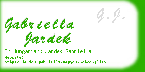 gabriella jardek business card